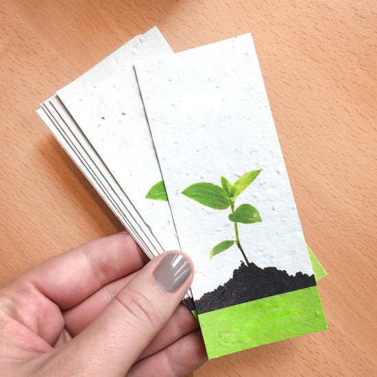 Bogmærker frøpapir