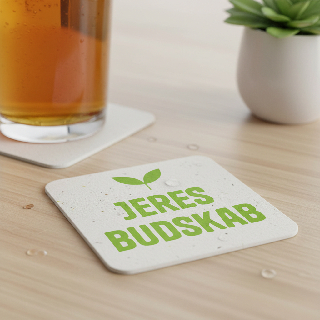 Ølbrikker trykt på frøpapir